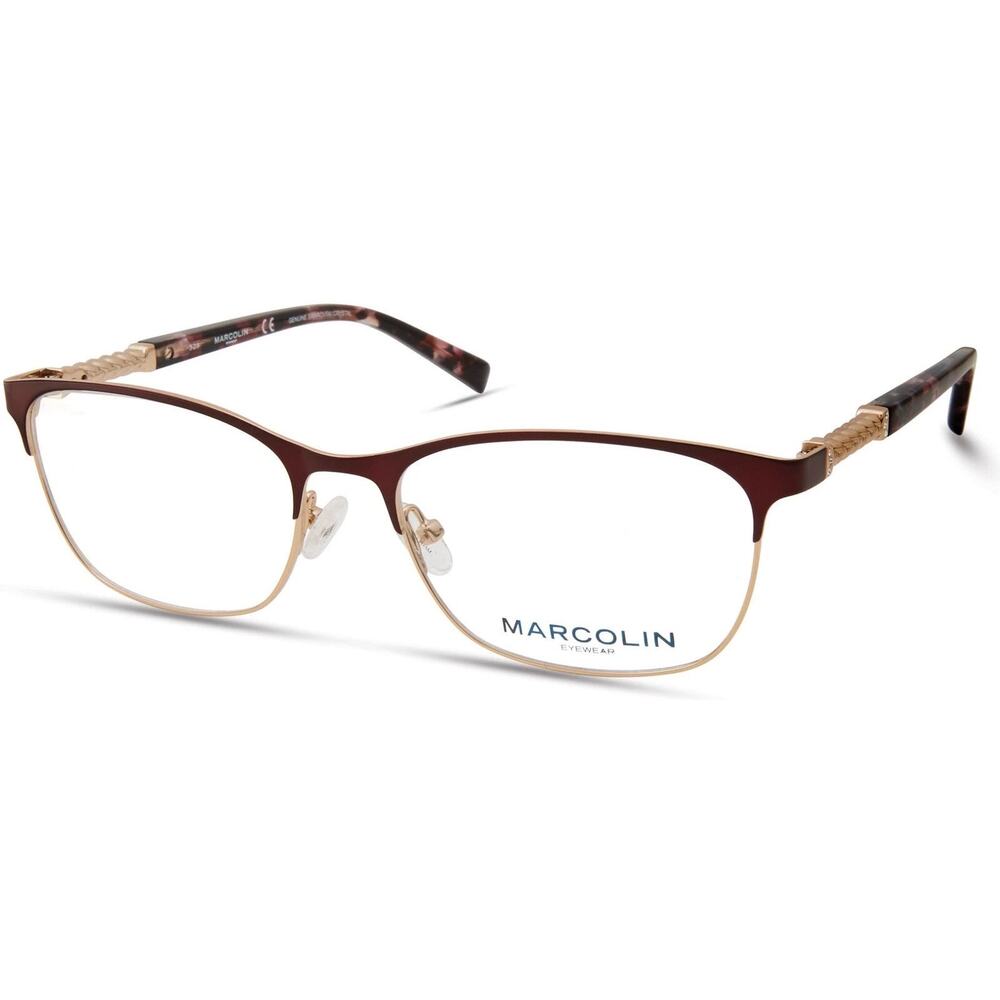 NEW Marcolin MA5023 Red and Gold Eyeglasses
